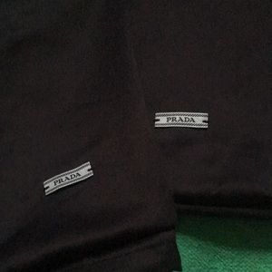 Authentic Prada Silk Black Dust Bag Bags Drawstring Closure